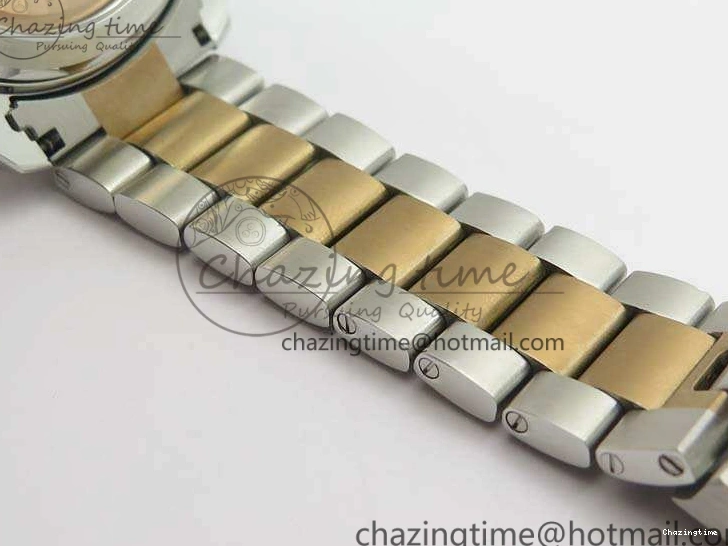 0412 Seamaster Pro Chrono SS RG OM Best Edition Blue Ceramic Blue Dial On SS RG Bracelet A Snug 8129